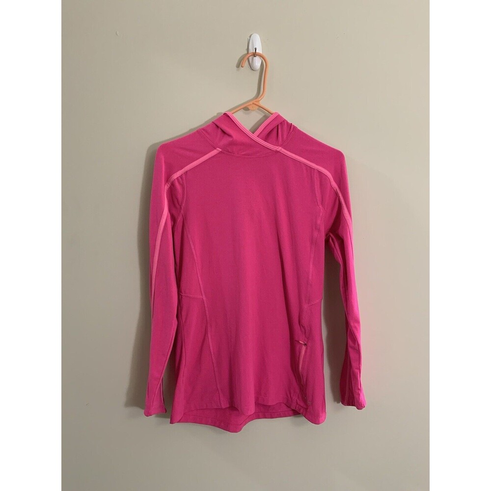 Hind Pink Stretch Pullover Activewear Hoodie Women's Size Medium Long Sleeve